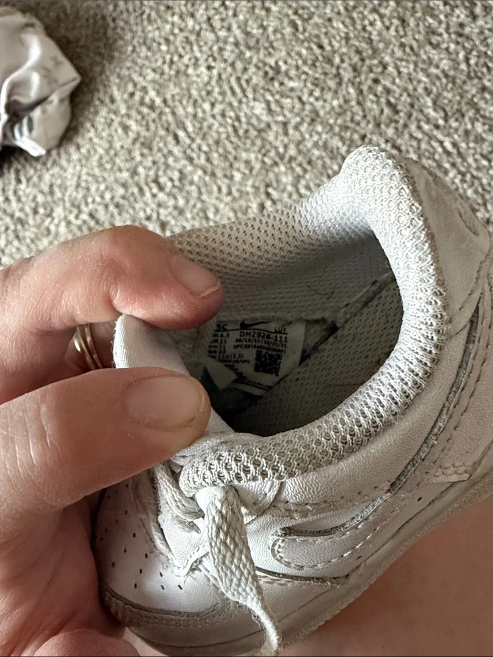 Nike White Kids Casual Sneakers